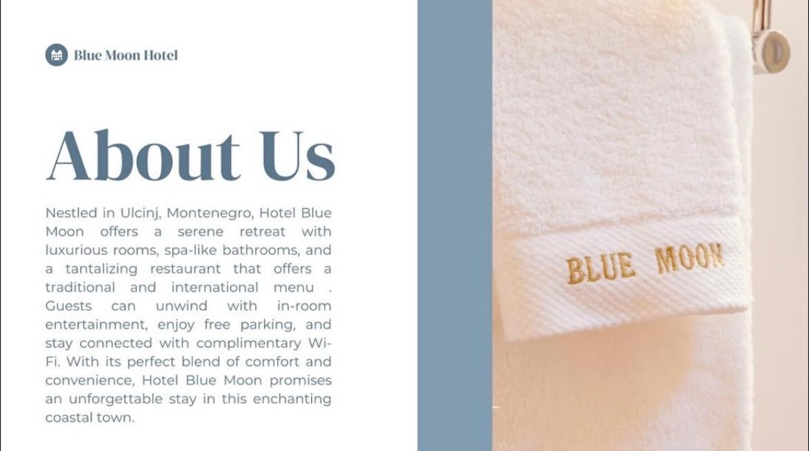 Hotel Blue Moon Ulcinj Eksteriør bilde